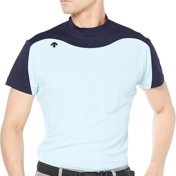 DESCENTE GOLF SHIRT Saxophon Size Large - Picture 1 of 4
